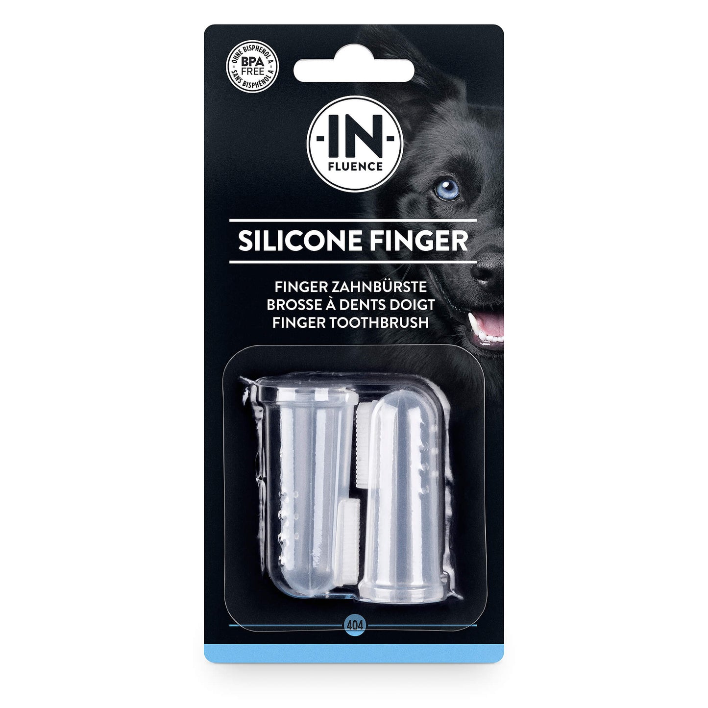 In-Fluence Silicone Finger Zahnpflegemittel für Hunde