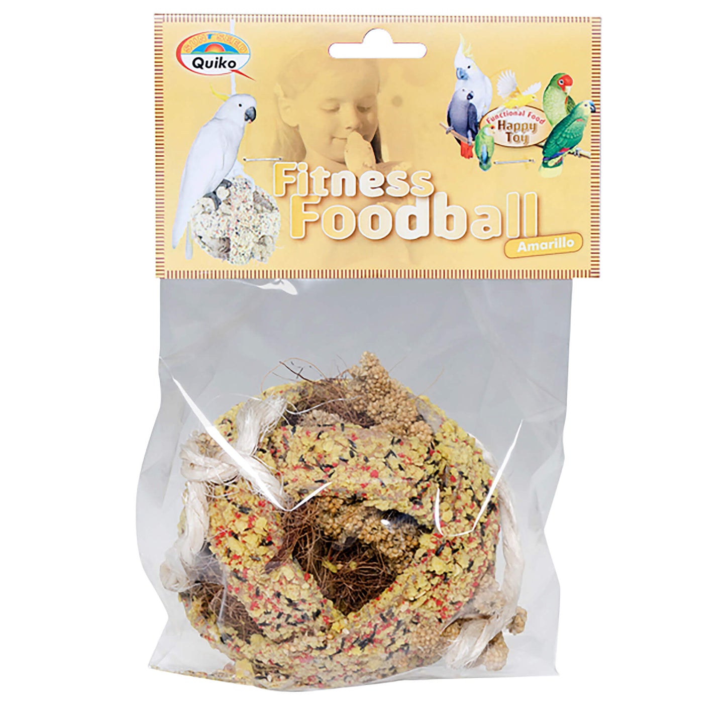 Quiko Fitness Foodball Amarillo Snack für Ziervögel