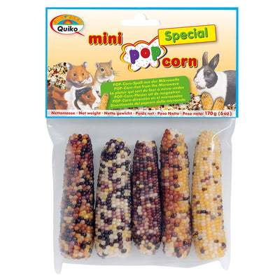 Quiko Mineral Popcorn Special Snack für Chinchillas, Hamster, Kaninchen, Meerschweinchen, Mäuse, Ratten und Degus