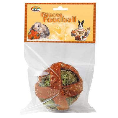 Quiko Fitness Foodball Snack für Chinchillas, Gerbils, Hamster, Kaninchen, Meerschweinchen, Degus, Mäuse und Ratten
