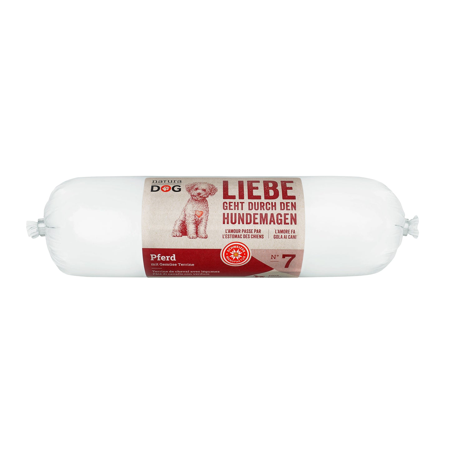 naturaDog Pferd & Gemüse Terrine Nassfutter für Hunde