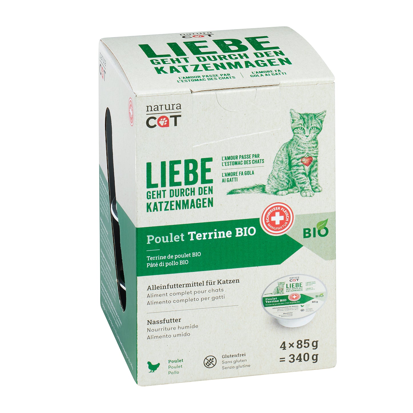 naturaCat BIO Poulet Terrine Nassfutter für Katzen
