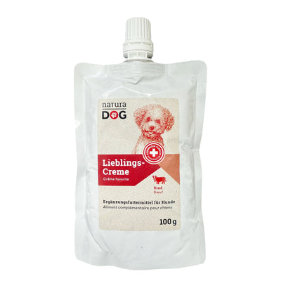 naturaDog Lieblings-Creme Rind Snack für Hunde