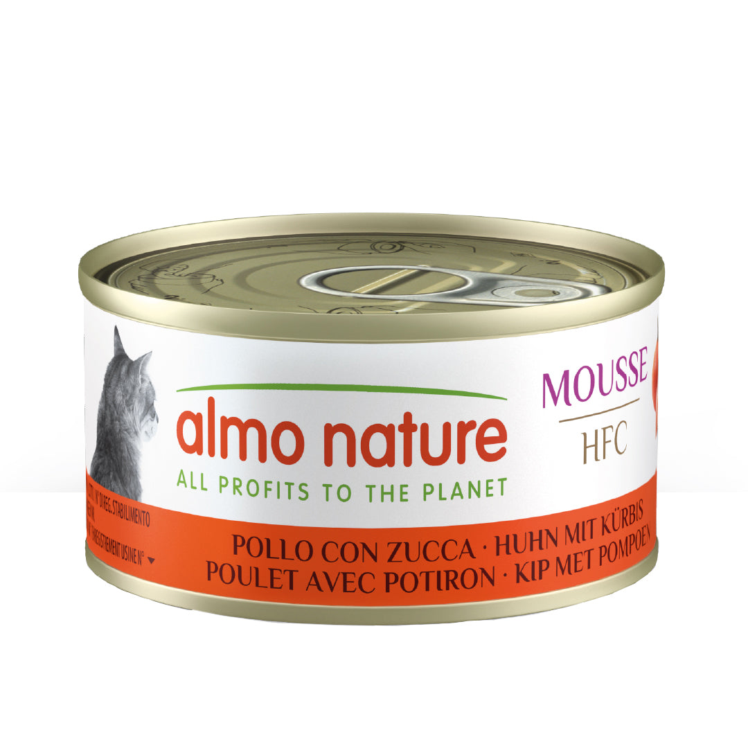Almo Nature HFC Mousse Huhn mit Kürbis Nassfutter für Katzen