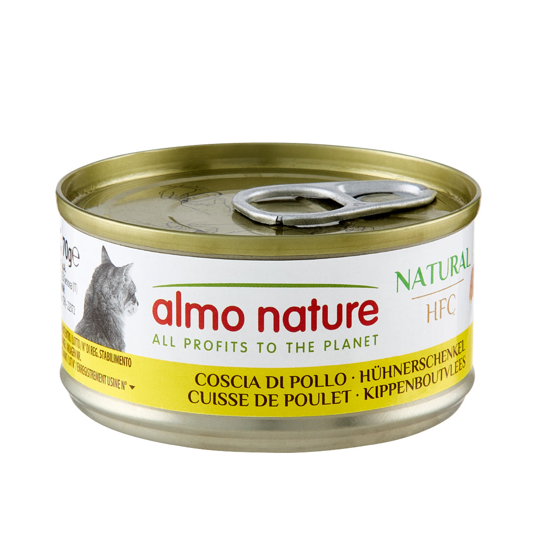 Almo Nature HFC Natural Cat Hühnerschenkel Nassfutter für Katzen