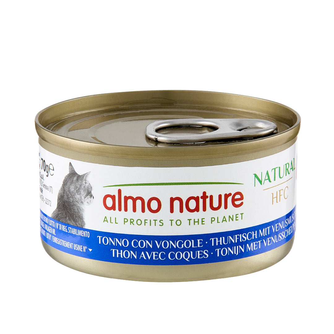 Almo Nature HFC Natural Cat Thunfisch mit Venusmuscheln Nassfutter für Katzen
