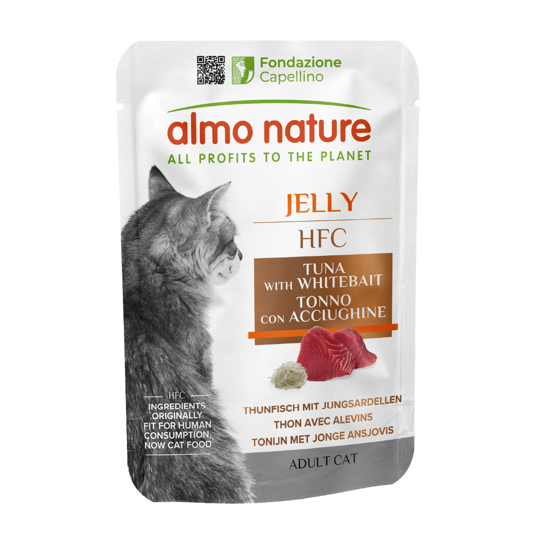 Almo Nature HFC Jelly Thunfisch mit Jungsardellen Nassfutter für Katzen