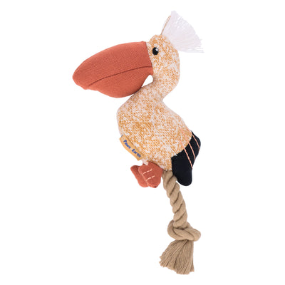 Chomper Stuffed Pelican Rope Tail Spielzeug für Hunde