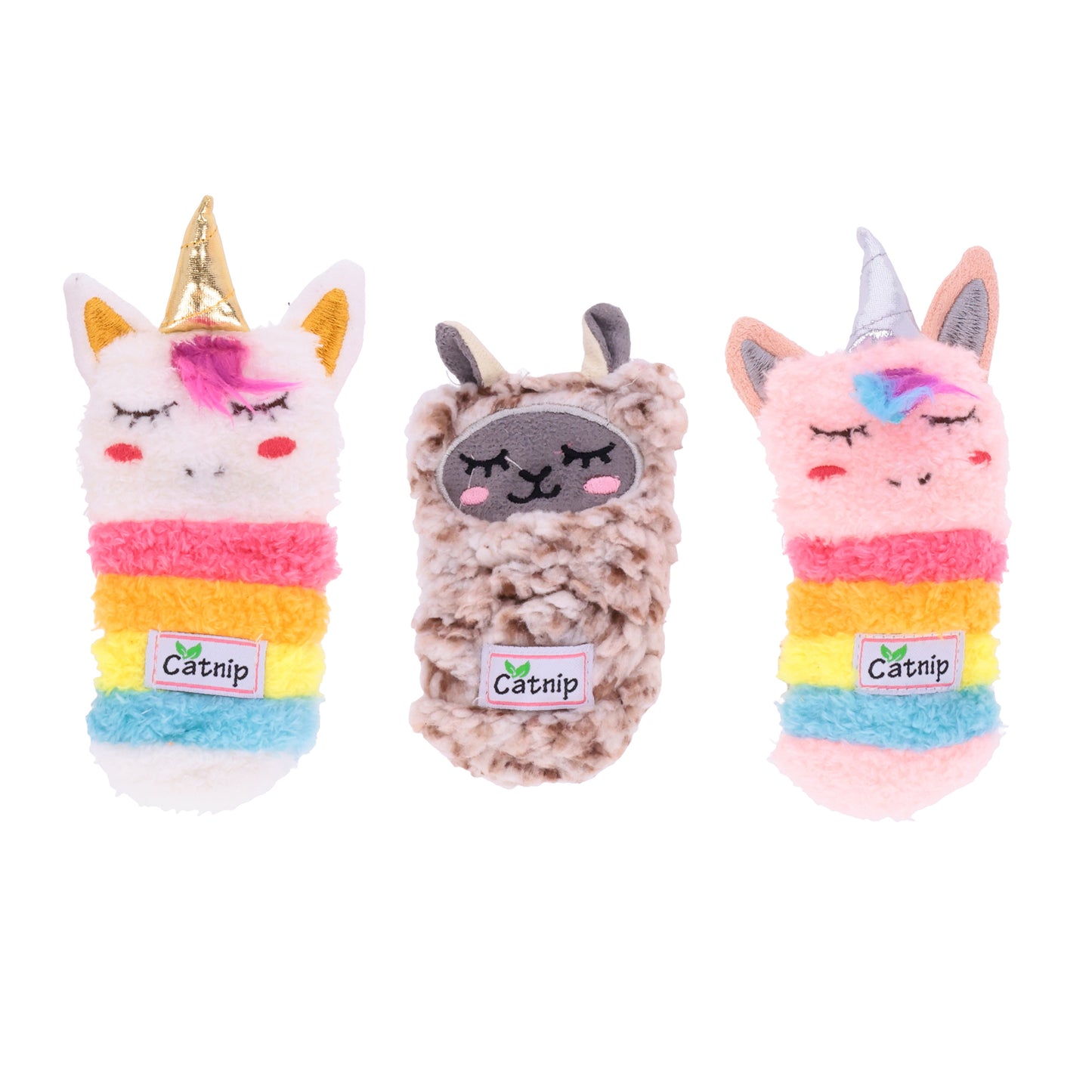 All for Paws Lama/Unicorn Sock Display Spielzeug für Katzen