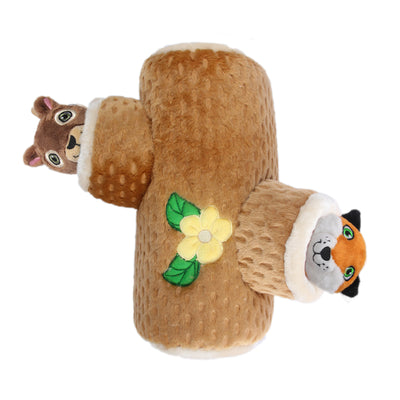 All for Paws Tree Trunk Eichörnchen & Fuchs Intelligenz-Spielzeug für Hunde