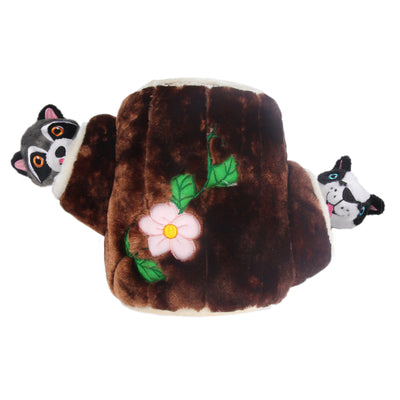 All for Paws Tree Trunk Dachs & Waschbär Intelligenz-Spielzeug für Hunde