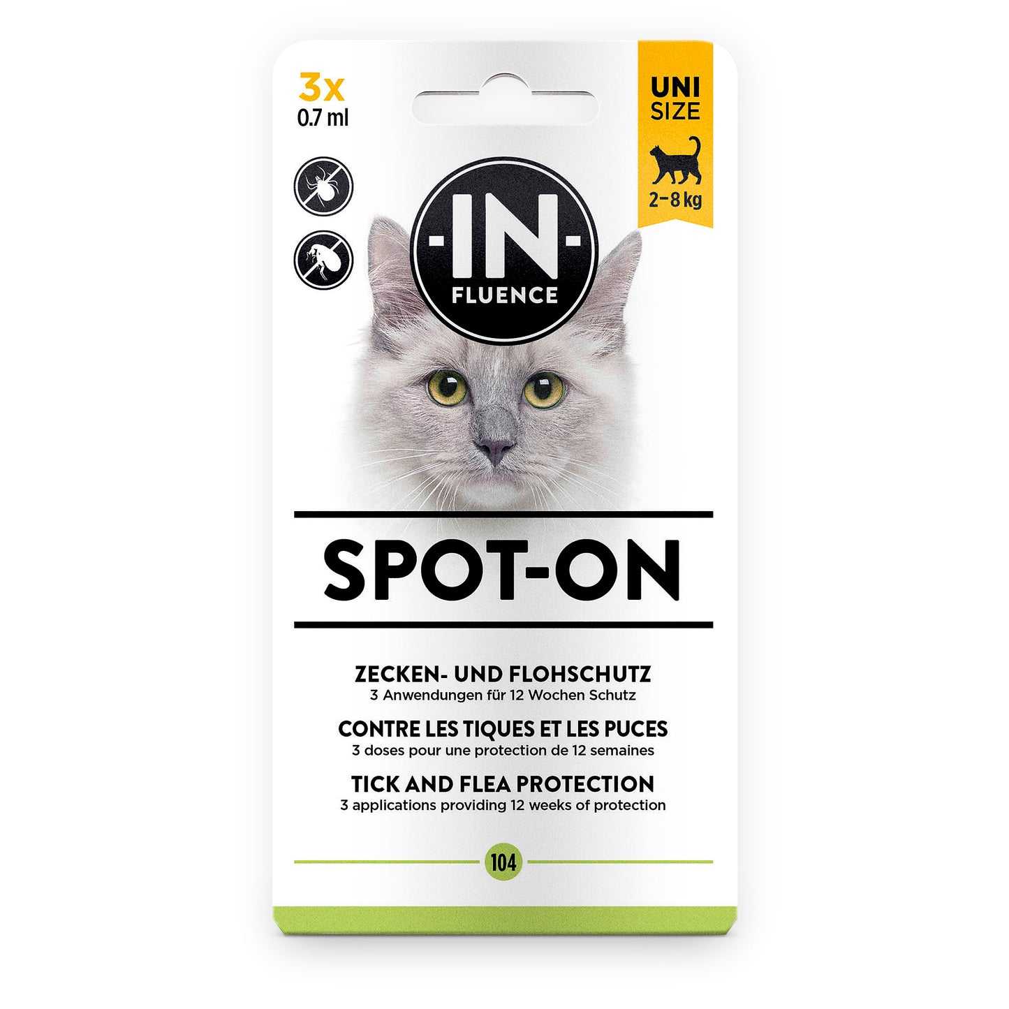 In-Fluence Spot-On Parasitenschutz für Katzen