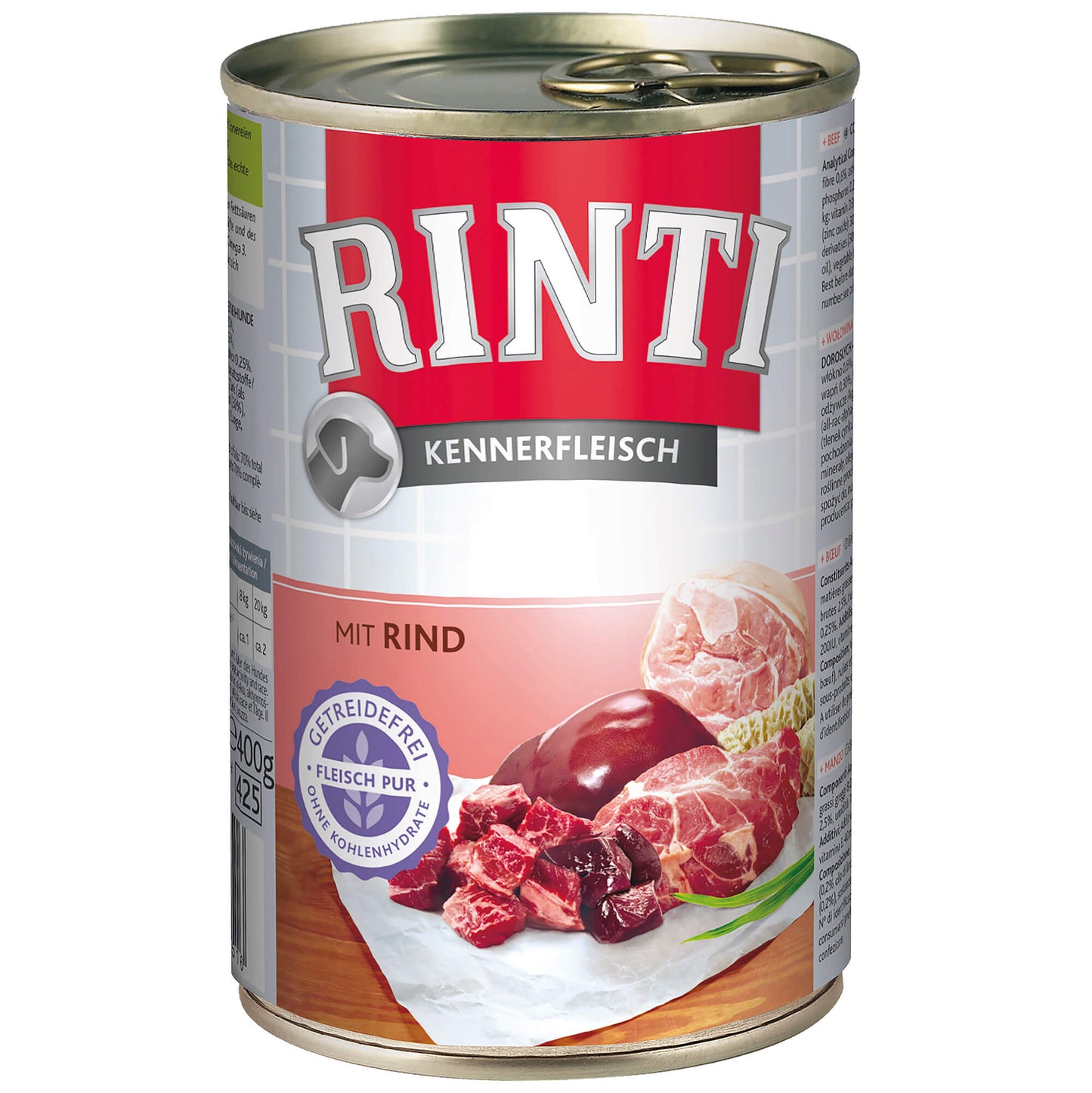 Rinti Kennerfleisch Rind Nassfutter für Hunde