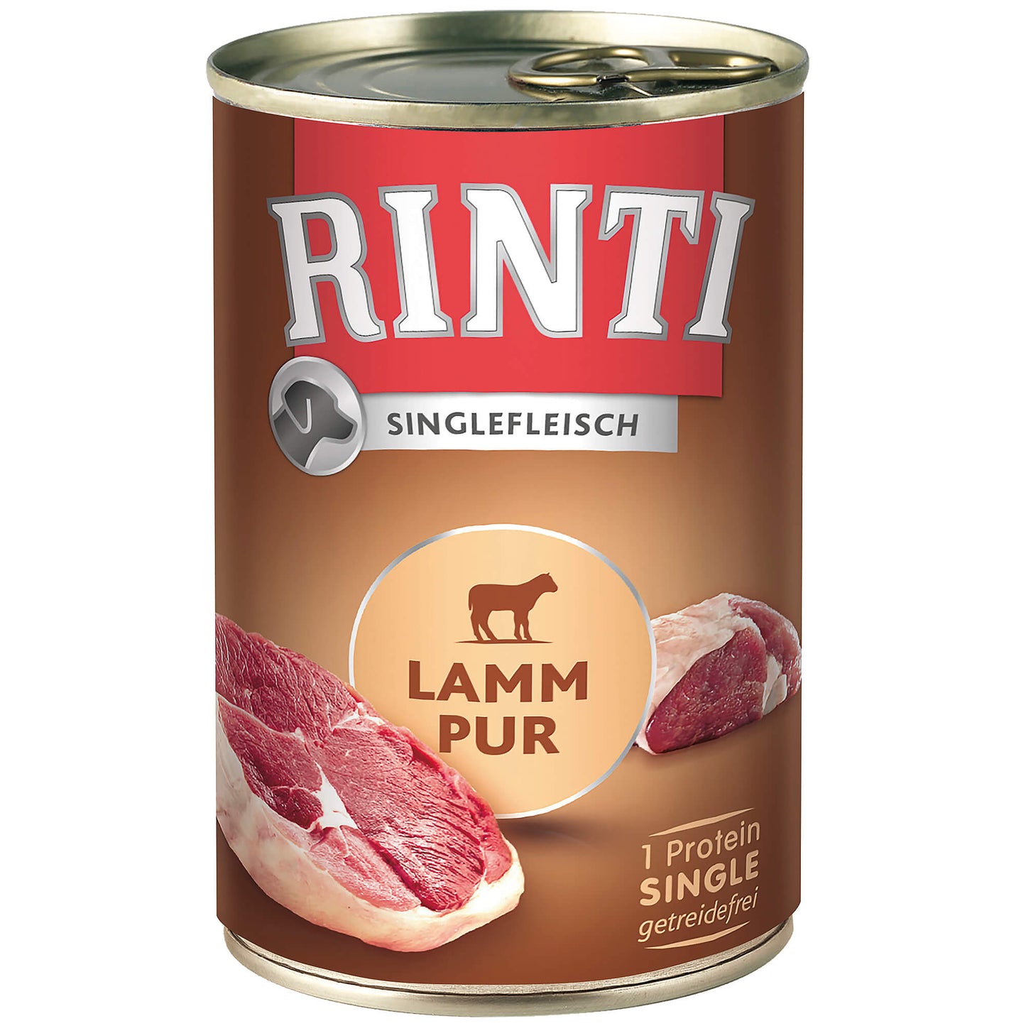 Rinti Singlefleisch  PUR Lamm Nassfutter für Hunde