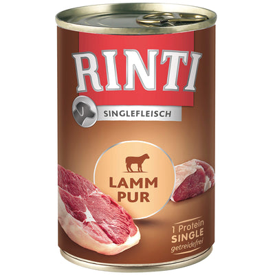 Rinti Singlefleisch  PUR Lamm Nassfutter für Hunde