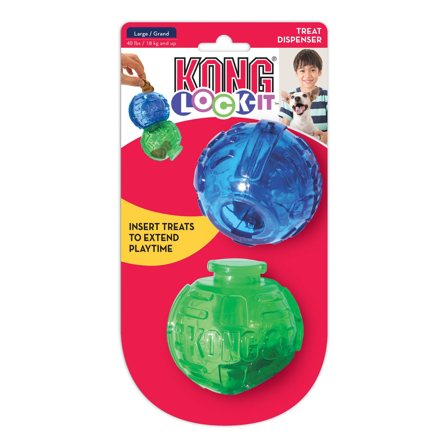 Hund Spielzeug "Lock-It 2-pk" L