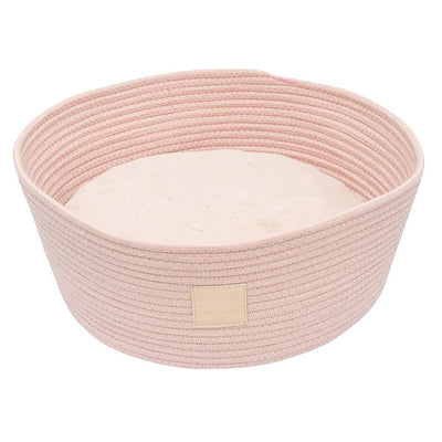 Hunde Bett "LIFE Rope Basket Bed" pink