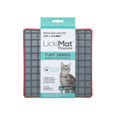 Katze Napf "LickiMat® Playdate® Tuff™" Rot