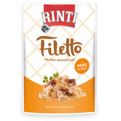 Hund Nassfutter "Filetto" Huhn/Hühnerherz in Jelly